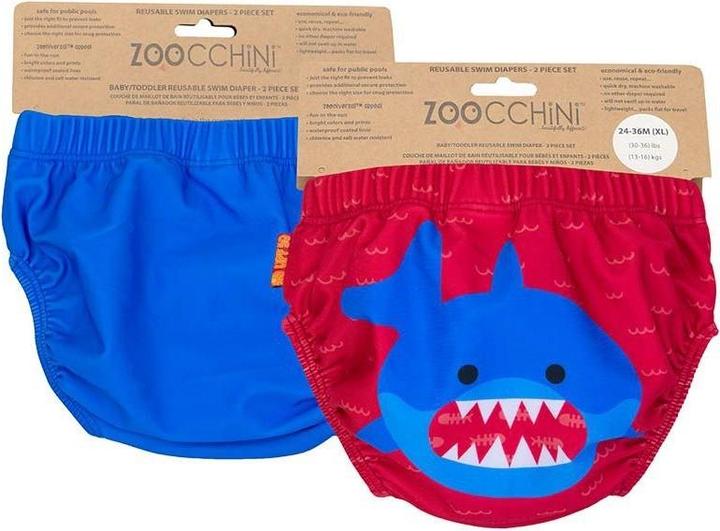 Immagine prodotto Zoochini Set di 2 pannolini da bagno Zoocchini, Sherman lo squalo, 6-12 mesi (Pacco trasportabile, 2 Pezzo/i)