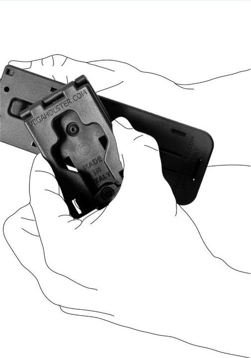 Actual product image Vega Holster universal torch/ 16" baton holder, black