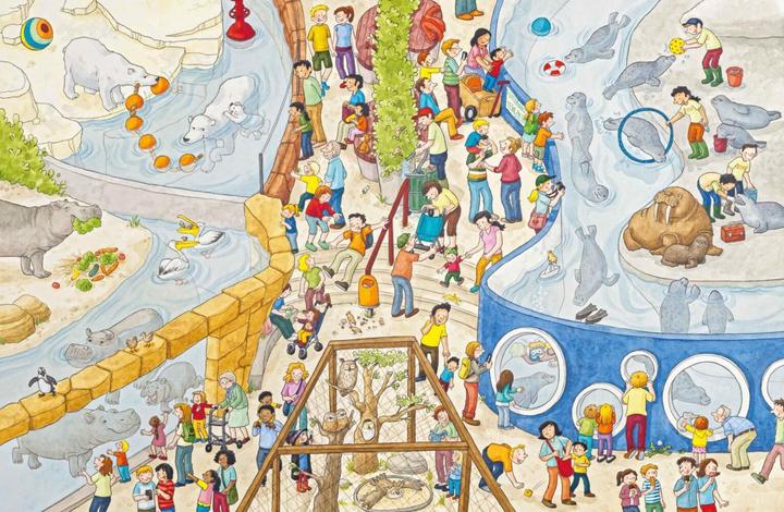 Produktbild Mein grosses Zoo-Wimmelbuch (Deutsch, Sandra Reckers, 2021)