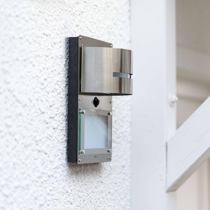 Produktbild Grafner Edelstahl Wandlampe mit Bewegungsmelder und Hausnummernbeleuchtung 88HN Leuchte (E27)