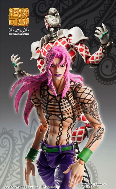 Actual product image Medicos Entertainment JoJo's Bizarre Adventure Part5 Super Action Figure Chozokado (Diavolo) (re-run) 15 cm