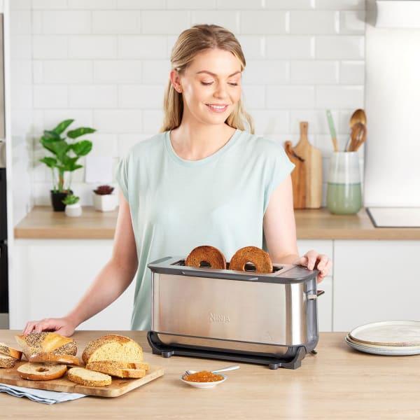 Image du produit Ninja 3-in-1 Multifunctionele Toaster, Grillplaat en Panini Maker - 7 Roosterstanden - RVS - ST202EU (Fiche CH)