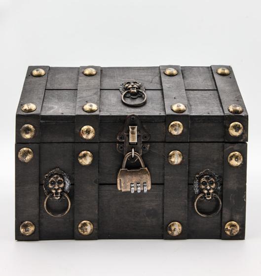 Produktbild Cachet Holztruhe mit Schloss (24 x 17 x 14 cm)