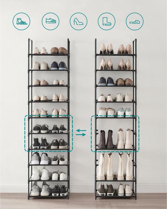 Image du produit Songmics Étagère à chaussures (45 x 28 x 173 cm)