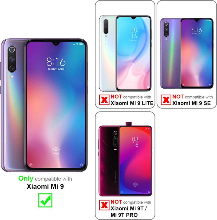 Image du produit Cadorabo Coque pour Xiaomi Mi 9 universel avec Clip (Mi 9)