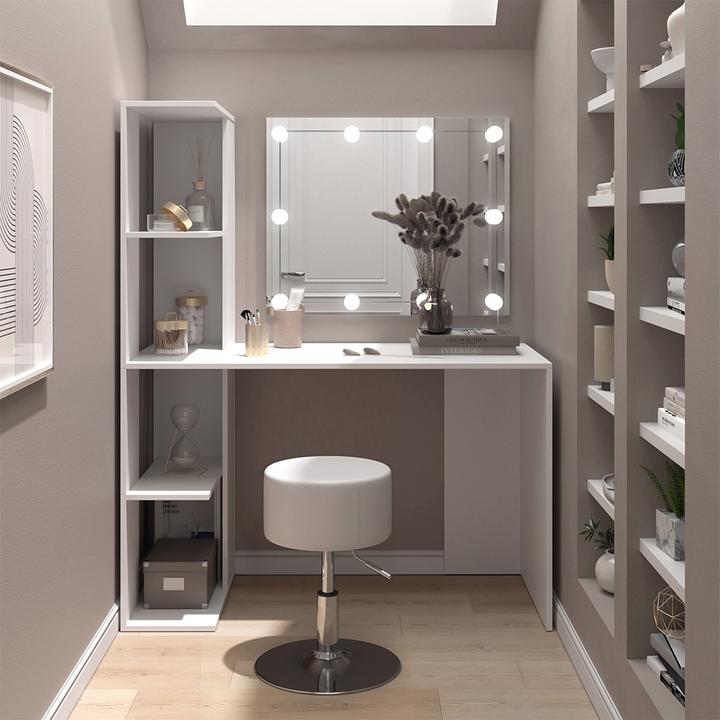Produktbild Vicco Tower mit Hocker und Beleuchtung (122.5 x 55.5 x 76 cm)