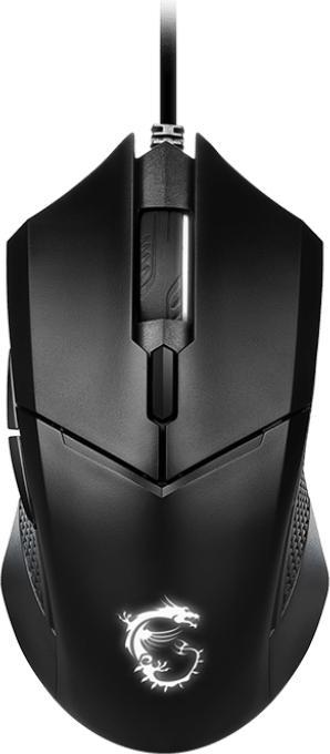 Actual product image MSI Clutch DM07 Optical, Black, for games, 1000 Hz (Cable)