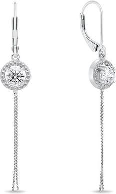 Brilio Silver - Charming long silver earrings EA732W