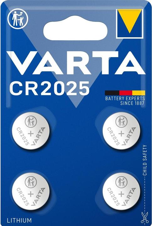 Image du produit Varta CR2025 (4 pcs, CR2025, 160 mAh)
