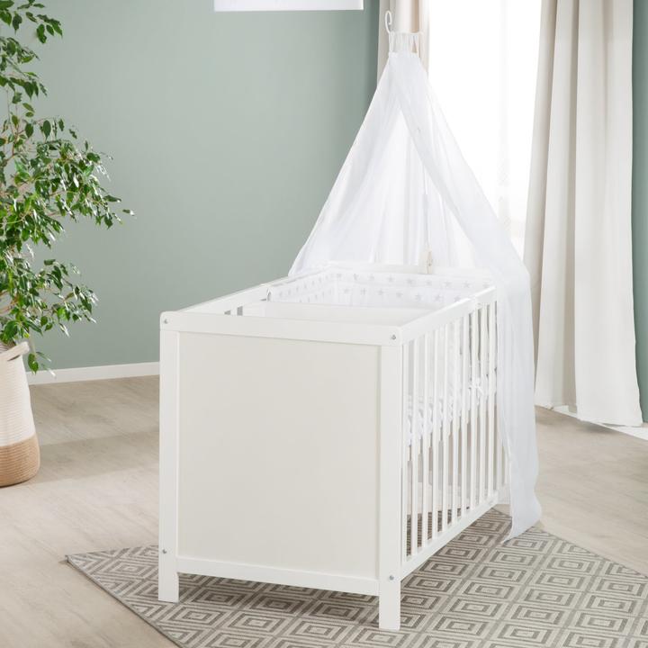 Produktbild Roba Multifunktionsbett mit Beistellfunktion inkl. Bettausstattung (60 x 120 cm)