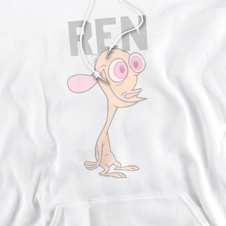 Immagine prodotto Ren & Stimpy Felpa con Cappuccio Collegiale Uomo (L)