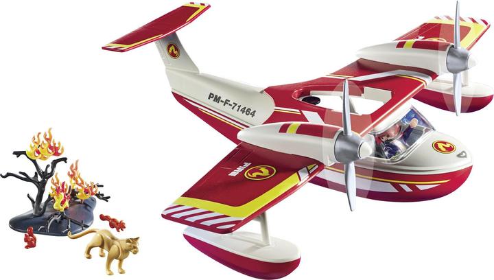 Actual product image Playmobil Fire-fighting aircraft with extinguishing function (71463)