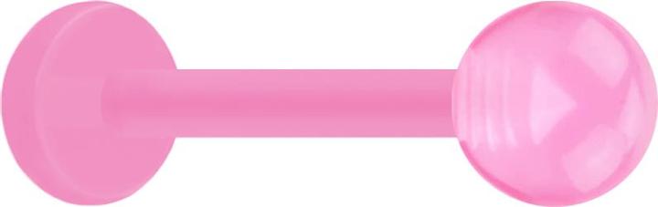 Produktbild Star Piercing Micro Labret pink mit Kugel pink (ohne Messing, Acryl)