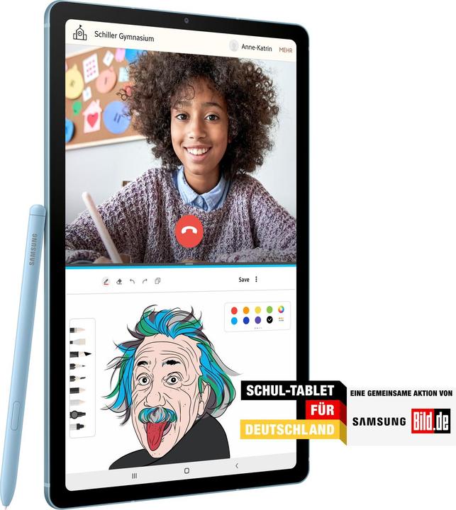 Image du produit Samsung Galaxy Tab S6 Lite (4G, 10.40", 64 Go, Angora Blue)