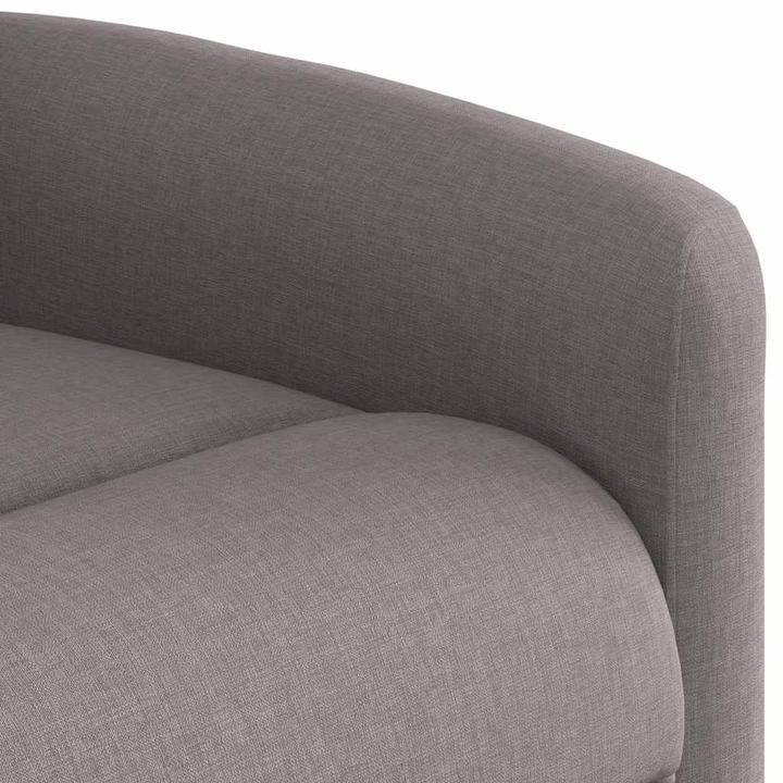 Immagine prodotto VidaXL Poltrona massaggiante con ausilio per la risalita Tessuto Taupe