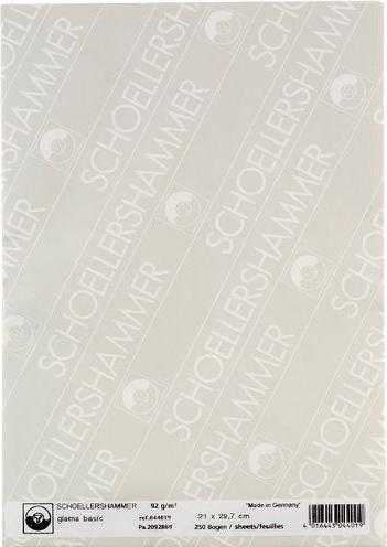 Produktbild Schoellershammer SCH™LLERSHAMMER Zeichenpapier, DIN A4, hochtransparent (90 g/m², 250 x)