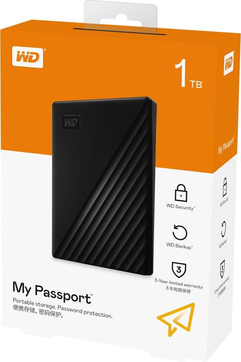 Produktbild WD My Passport external hard (1 TB)