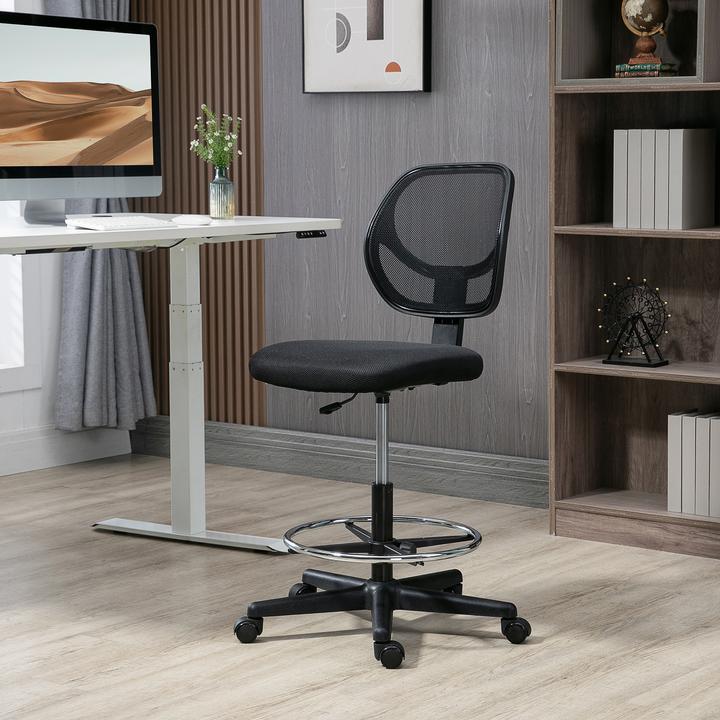 Produktbild Vinsetto Bürostuhl ideal für Sitz und Stehplätze mit Fussstütze