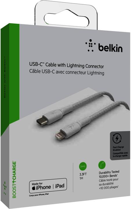 Produktbild Belkin USB-C – Lightning (1 m, USB 3.2 Gen 1)