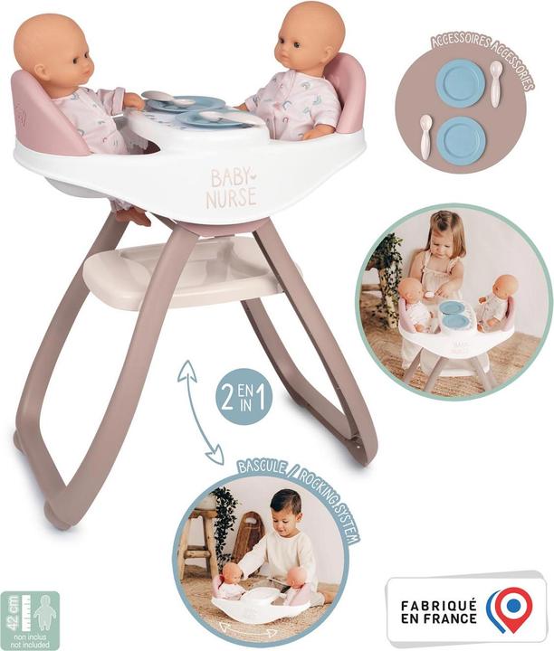 Image du produit Smoby BabyNurse Twin Highchair