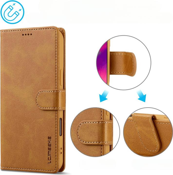Produktbild LC.Imeeke iPhone 16 Pro Max - Leder Etui Hülle (Apple iPhone 16 Pro Max)