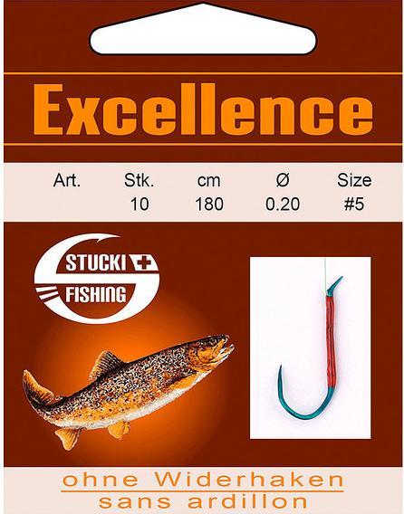 Produktbild Stucki Fishing Excellence geleimte Haken ohne Widerhaken, 180 cm