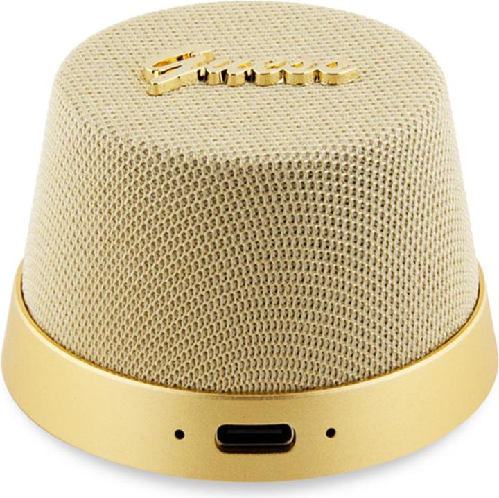 Actual product image Guess głośnik Bluetooth GUWSC3ALSMD Speaker Stand złoty/gold Magnetic Script Metal (12 h)