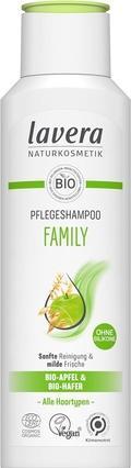 Actual product image Lavera Family Care Shampoo Silicone-Free Vibrant Volume and Strengthened Hair Vegan Natural Cosmetics 250ml (250 ml)