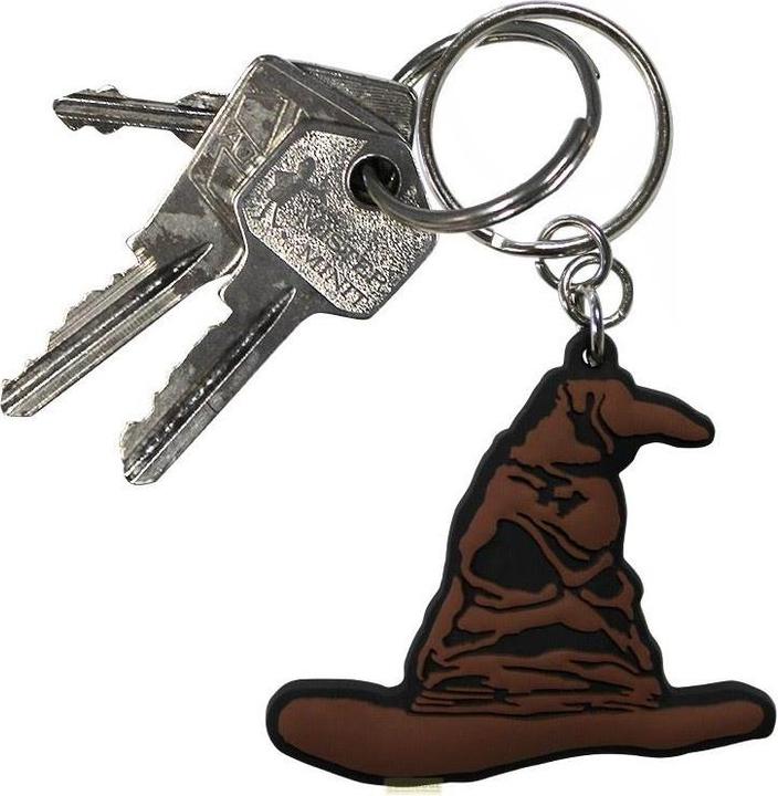 Actual product image ABYstyle HARRY POTTER - Keychain PVC Sorting Hat X4