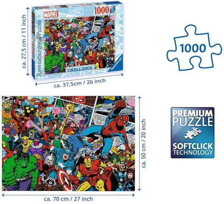 Image du produit Ravensburger Le défi des super-héros Marvel (1000 pièces)