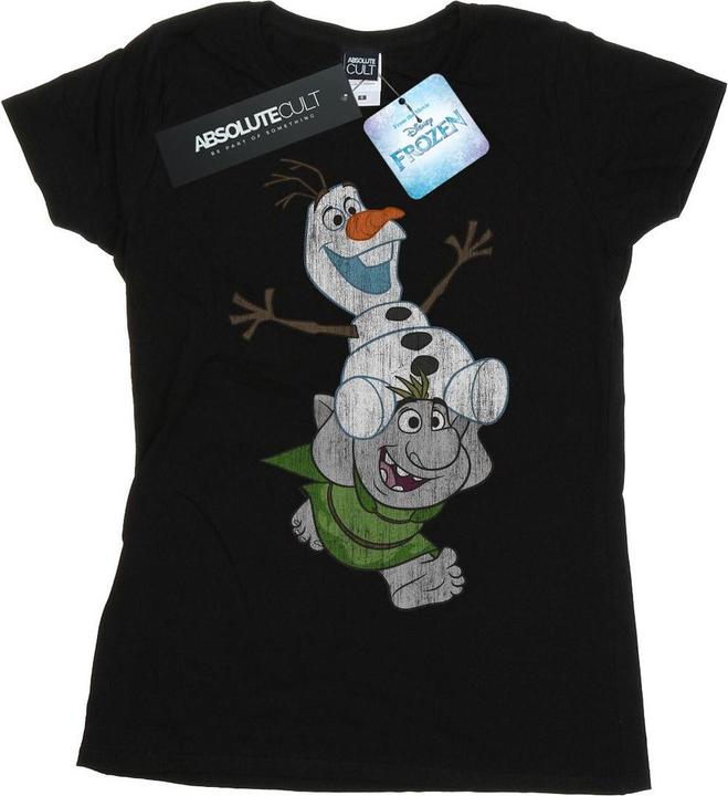 Disney Frozen Olaf And Troll TShirt (L)
