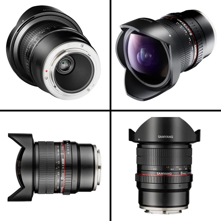 Immagine prodotto Samyang 8mm f/3.5 Asph IF MC Fisheye CSII DH - Sony E (Sony E, APS-C / DX)