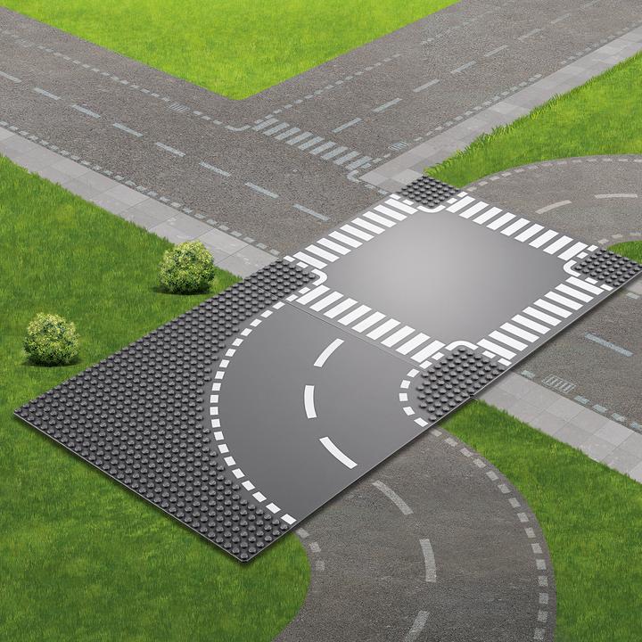 Actual product image LEGO Curve and crossing (60237, LEGO City)