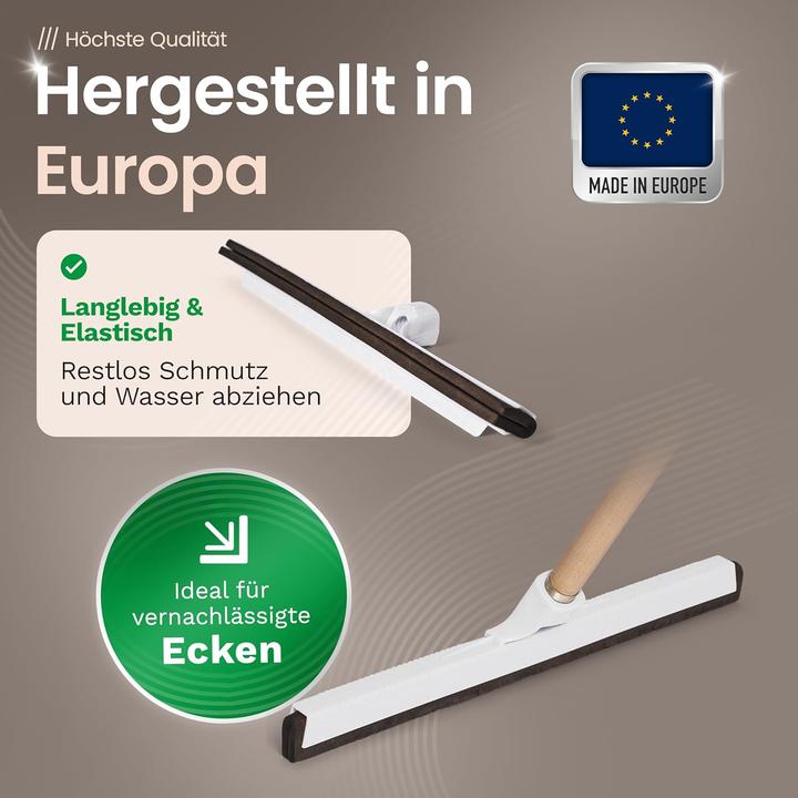 Produktbild Novaliv 4X Duschabzieher Langer Stiel Kunststoff 43cm Bodenabzieher Dusche Terasse gross Fensterreini