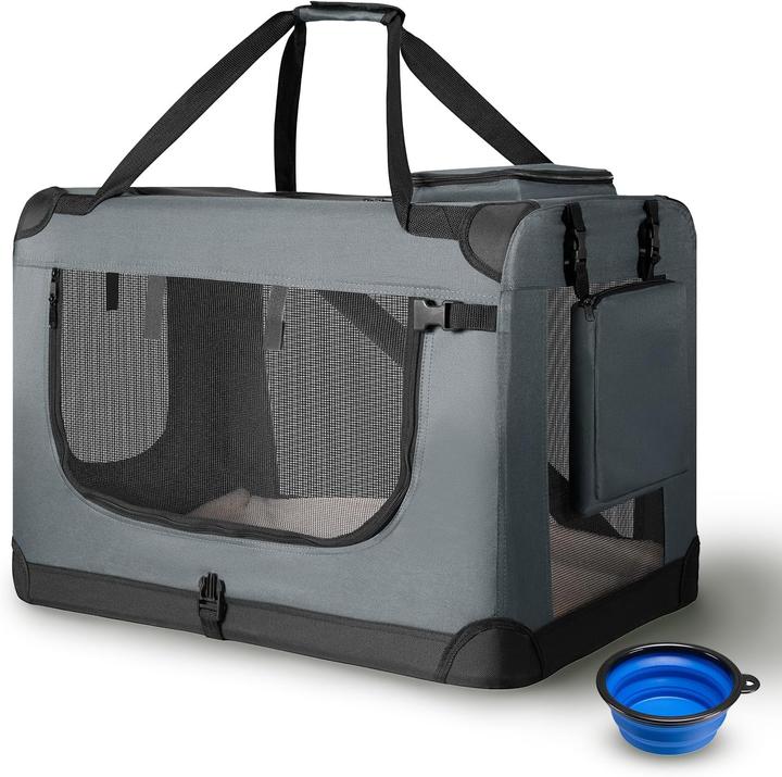 Image du produit Hauptner Caisse de transport pour chiens (pliable) (Chien, Respirant, Fermeture de sécurité, Lavable)