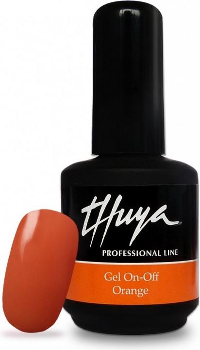 Thuya Gel-On-Off "Orange" (Orange, Gel-Effekt Nagellack)