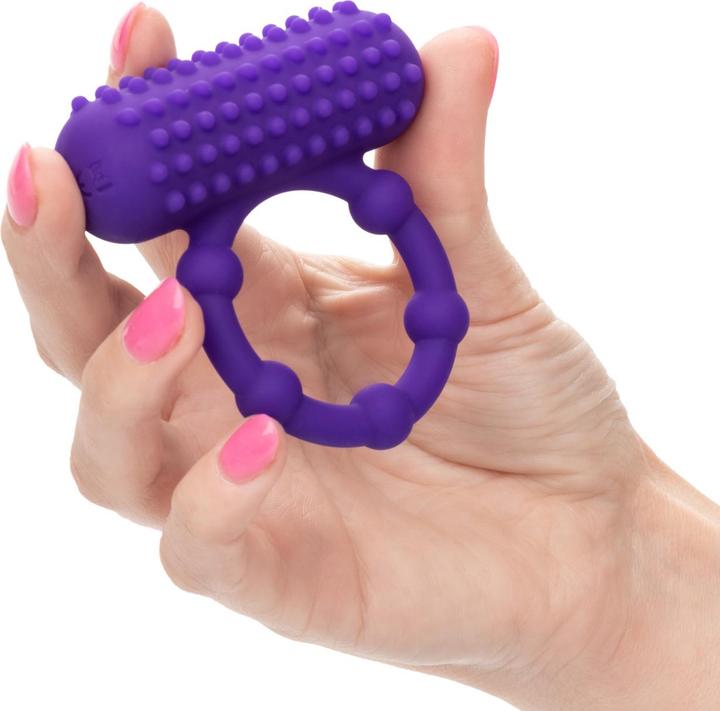 Actual product image CalExotics Silicone Rechargeable 5 Bead Maximus® Ring (6.99 cm)
