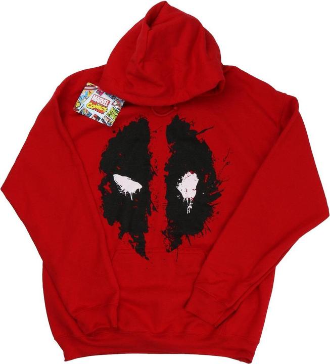 Immagine prodotto Deadpool Felpa con Cappuccio Faccia da Schianto Uomo (XXL)