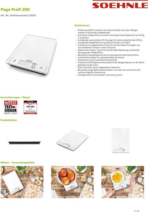 Actual product image Soehnle Page Profi 300