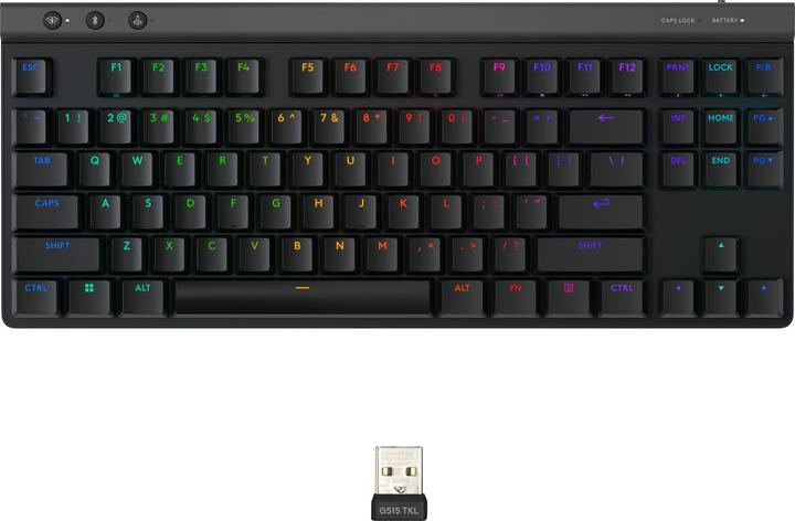 Image du produit Logitech G515 Lightspeed TKL (DE, Sans fil, Filaire)