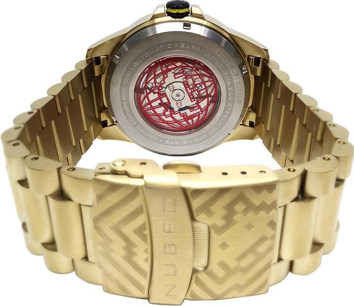Actual product image Nubeo NB-6082-SI-33 Men's watch Quasar Automatic Limited 48mm 20ATM