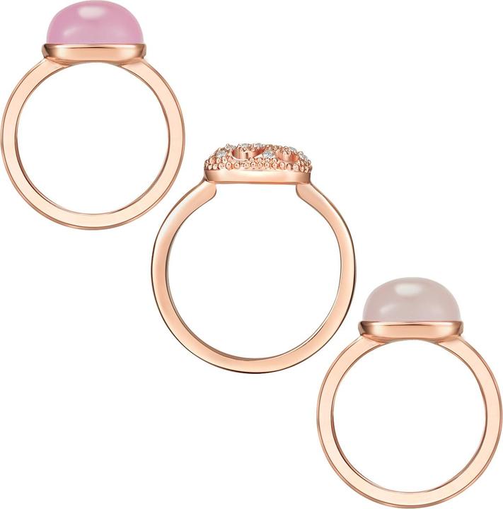 Actual product image Lulu & Jane Metal alloy decorated with Swarovski® crystals rose gold - 33448 (56)