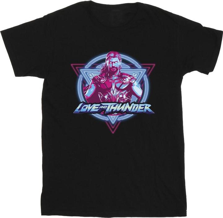 Thor Love And Thunder Neon Badge TShirt (XL)