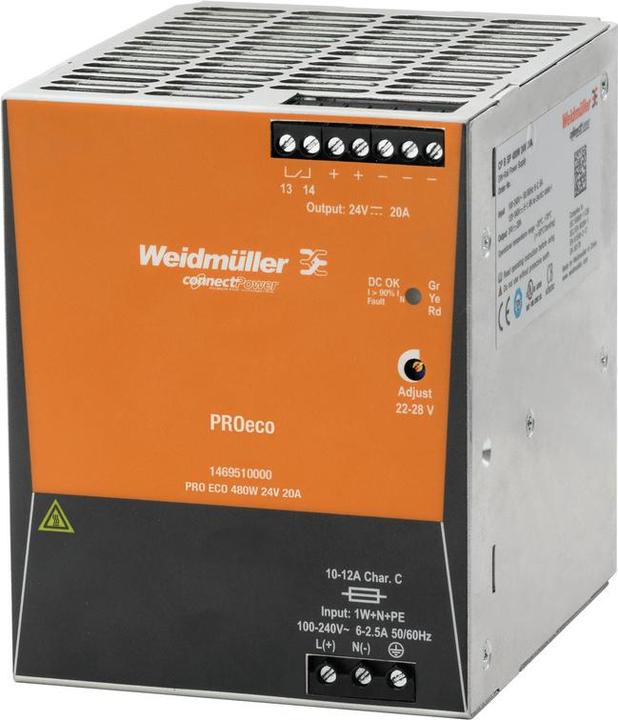 Weidmüller PRO ECO 480W 48V 10A