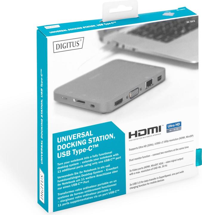 Actual product image Digitus DA-70876 (USB-C, 11 Ports)