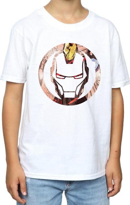 Immagine prodotto Iron Man Montage Symbol Maglietta Ragazzi (128)