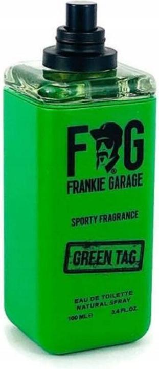 Actual product image Frankie Garage Sporty Fragrance Green Tag Eau De Toilette For Men - 100 Ml (Eau de toilette, 100 ml)