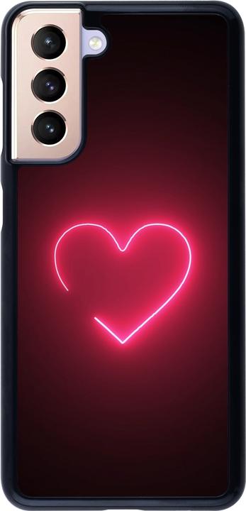Actual product image PhoneLook Cover Valentine 2023 single neon heart (Samsung Galaxy S21 5G)