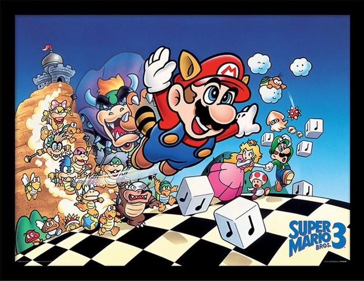 Produktbild Pyramid Nintendo - Super Mario Bros. 3 (Art) Cadre Collector 30x40cm
