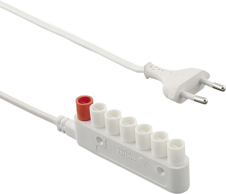Elektra Verteiler 6-fach + 1 codiert Mini-Stecksystem, 230 V, Länge 3500 mm